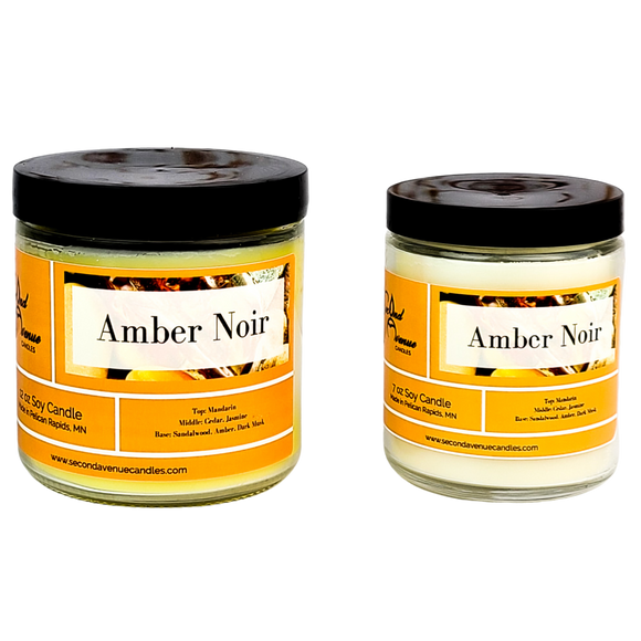 Amber Noir Scented Soy Candle