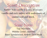 Amber Noir Scented Large Wax Melt