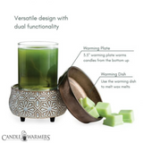 Bronze Geometric 2-In-1 Classic Fragrance Warmer Bundle