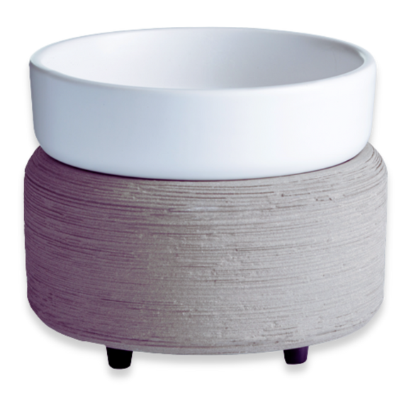 Grey Texture 2-in-1 Wax Warmer