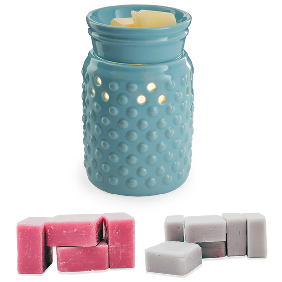 Hobnail Illuminating Midsize Wax Warmer Bundle