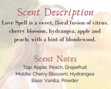 Love Spell Scented Large Wax Melt