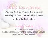 Sea Salt & Orchid Scented Large Wax Melt