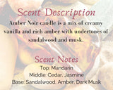 Amber Noir Scented Soy Candle